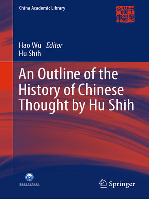 cover image of An Outline of the History of Chinese Thought by Hu Shih